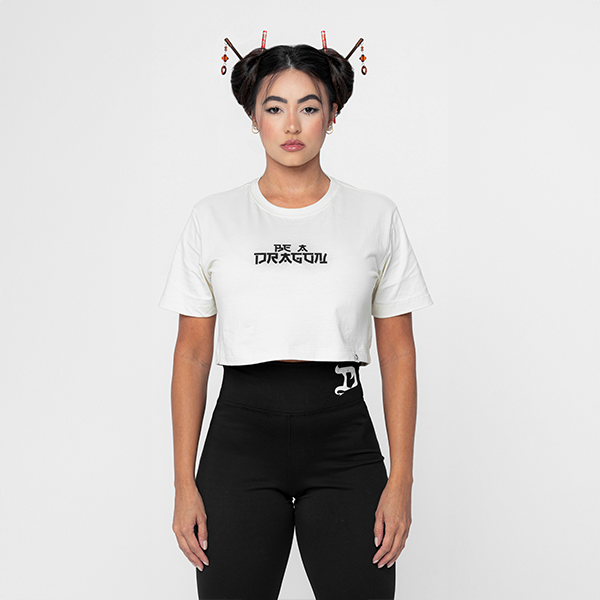 CROPPED BE A DRAGON OVERSIZED BEGE