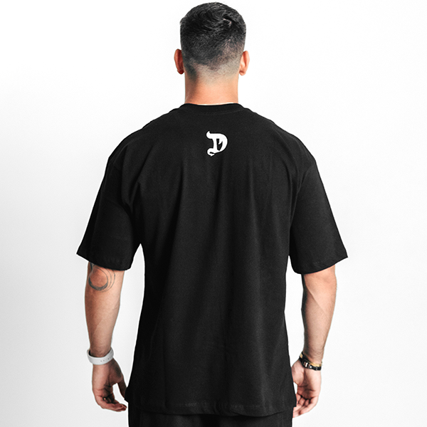 CAMISETA MASCULINA OVERSIZED DRAGON PRETA